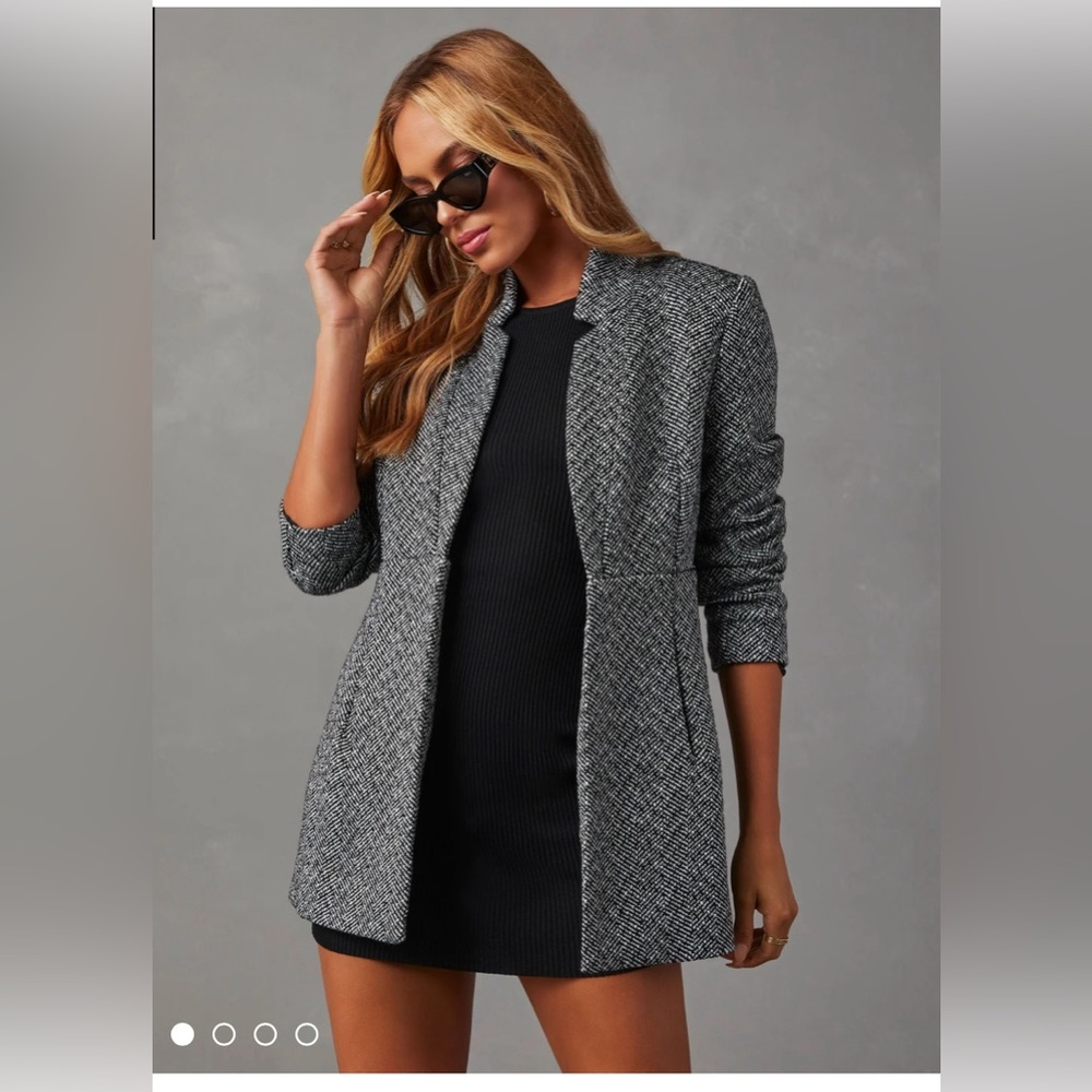 Black and white coat